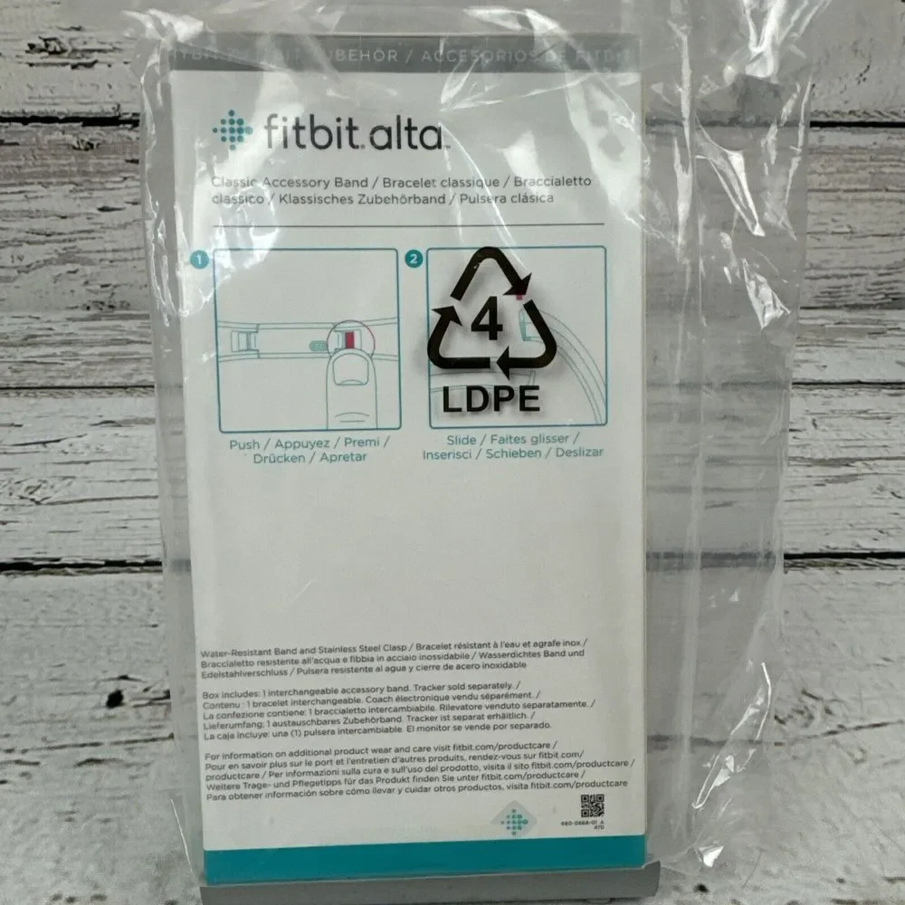 Fitbit Alta Classic Accessory Band Bracelet‎ Blue Size L/G New In Package
